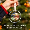 250 Anniversary USA Ornament, Crystal Glass Patriotic Christmas Ornament