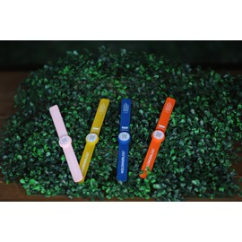 NoLongerLost Child Tracker - Smart Bracelet - Slap On - SOS Bracelets (Light Pink)