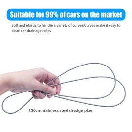 CGEAMDY Pack of 5 Car Long Cleaning Brush, 150 cm Hose Brush, Pipe Brush, Flexible Nylon Cleaning Brush, Pipe Cleaning Spiral, for Cleaning Car Drains etc