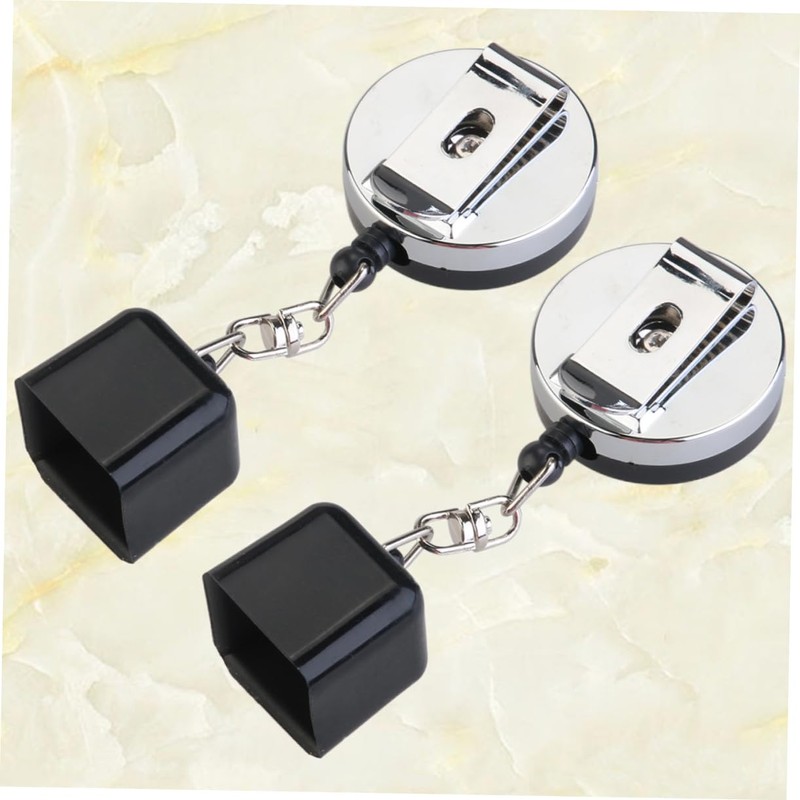SUPVOX 6pcs Retractable Chalk Holder for Snooker and Billiards Black