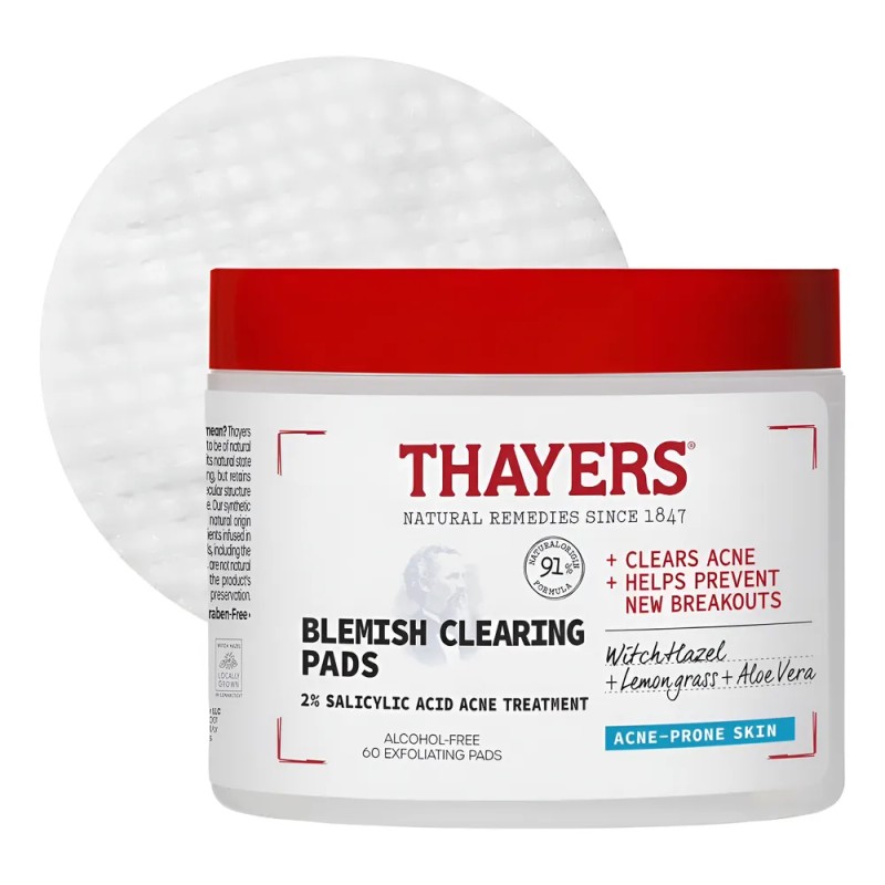 Thayers Almohadillas Exfoliantes Anti Imperfecciones 60pz Grasa Día/noche