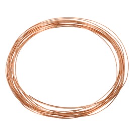 sourcing map 22 Gauge Copper Wires for Jewelry Making, 1 Roll 5m Craft Tarnish Resistant Beading Wires for Jewelry Making Supplies DIY (Rose Gold)