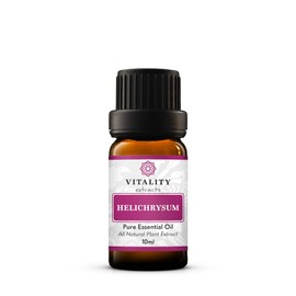Vitality Extracts Helichrysum Essential Oil - 10ml, Helichrysum Gymnocephalum, Aromatherapy, Skin Care, Happy, Stress Relief, Aches Relief
