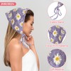 6 Pcs Floral Hair Bandanas, Crochet Daisy Bandanas Triangle Head