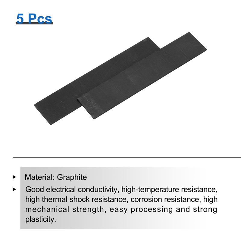 sourcing map Rectangle Graphite Block Disk Ingot High Purity Graphite
