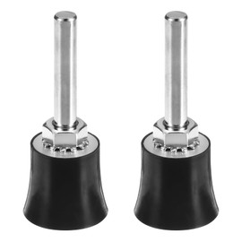 sourcing map 2Pcs 1" Disc Pad Holder Quick Change Discs 1/4" Shank Holder Mandrel for Die Grinder Sanding and Conditioning Discs, Black