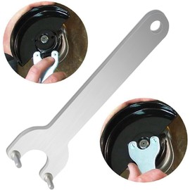 Angle Grinder Flange Angle Wrench Spanner Metal Lock Nut for Compatible with Dewalt Milwaukee 193465-4 Bosch Black Decker Ryobi Makita 5" 5/8-11 Parts (1 wrench, 1 inner nuts, 1 outer nuts)