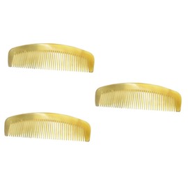 Ipetboom 3pcs Hair Comb for Women Natural Horn Static Hair Smoothing Scalp Massage Prevent Loss Portable Fine Craftsmanship