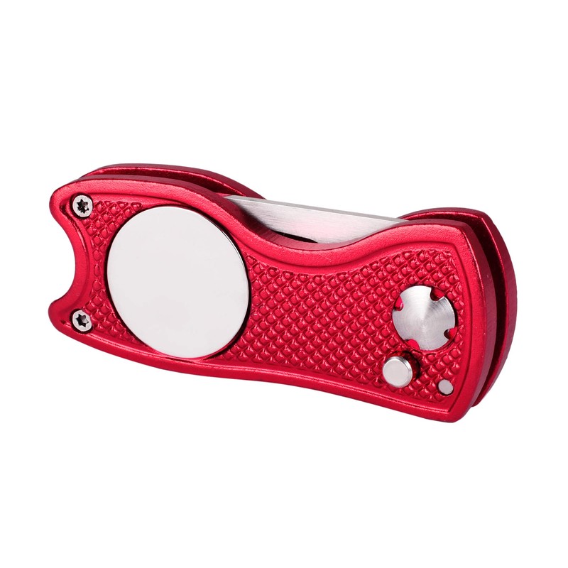 Mile High Life All-Metal Foldable Golf Divot Tool with Pop-up
