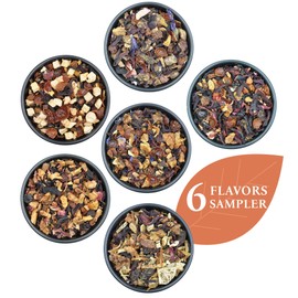 Fruity Tea Sampler #4, Fruity Loose Leaf Tea, Tea Variety Pack with Herbs, Fruits, and Spices, Naturally Flavored Tea for Hot or Iced Tea, 6 Samplers – Prime Tea Point Co.…
