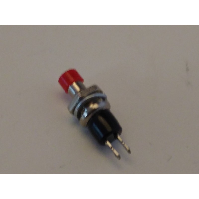 PARTS EXPRESS Momentary N.O. Classic Small Push Button Switch Red