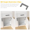 Furniware 20 Pack Cabinet Door Angle Restriction, 86 Degree Angle