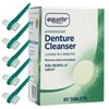 Equate Denture Cleanser and 5 Denture Brushes Individually Wrapped Bundle