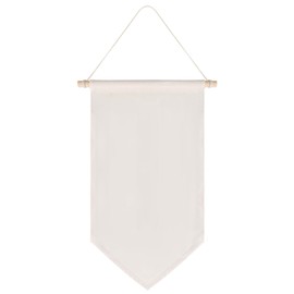 FLYPARTY Enamel Pin Wall Display Banner -Blank Canvas Banner for Display Pins Buttons (Beige Large)