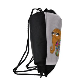LOGOVISION Sesame Street Group Street Light Drawstring Backpack Sports Bag Sackpack 17" x 13", Perfect for Gym, Yoga or Practice