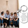 Inspirational Scripture Keychain with Angel Pendant - Bible Verse Key