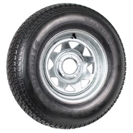 eCustomrim Trailer Tire Rim ST215/75D14 14 in. Load Range C 5 Lug Galvanized Spoke Wheel - 2 Year Warranty w/Free Roadside
