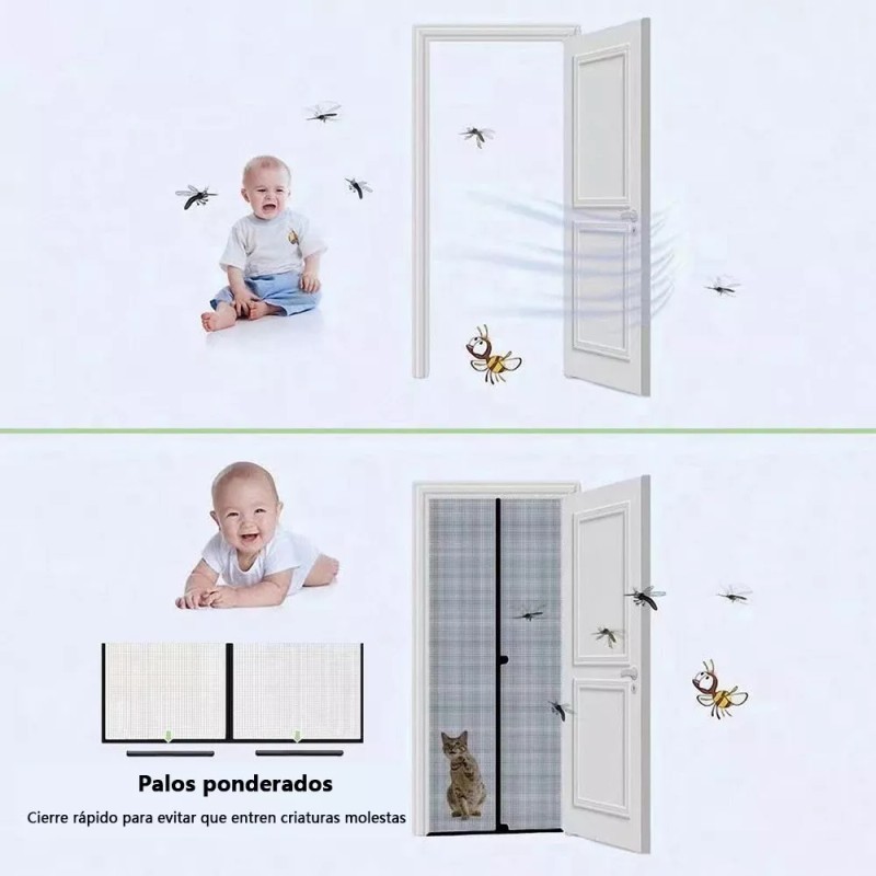 Banna Magnetismo Mosquitera Para Puertas Various Sizes
