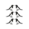 6 x 5cm Magpie Vinyl Stickers - Bird Wildlife Animal