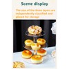 3 Layer Acrylic Round Clear Cupcake Stand for Birthday, Anniversary,