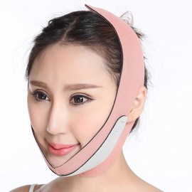 Mikinona 1pc V Face Thin Mask for Chin and Masseter Muscle Support Pink Face Lifting Strap for a and Defined Contours Ideal for Daily Use