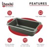 Boxiki Kitchen Non Stick Steel Banana Bread Pan for Baking,