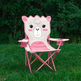 Firefly! Outdoor Gear Izzie the Llama Kid's Camping Chair - Pink/White Color