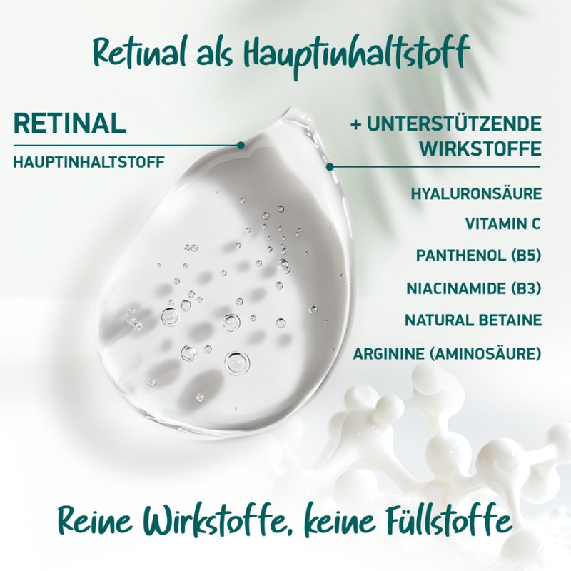 BIO Retinol Serum Hochdosiert • Die beste Retinolform (Retinal) +