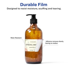 Avery Durable Removable Rectangle Labels with Sure Feed Technology, 3" x 3.75", Matte White Film, Water-Resistant, Print-to-The-Edge, Laser/Pigment-Based Inkjet Printable, 48 Removable Labels Total