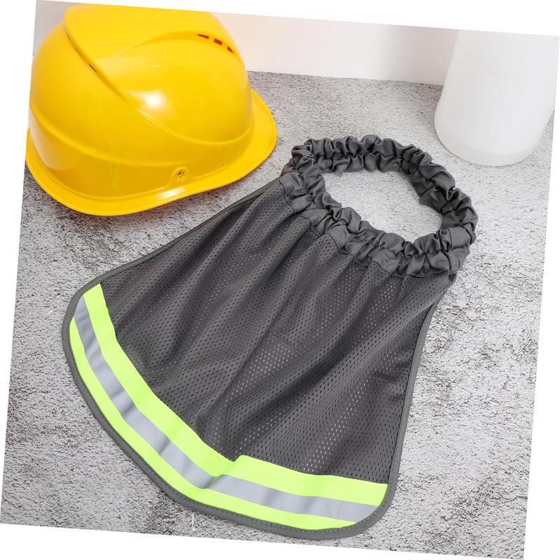 Operitacx 5pcs Breathable Hard Hat Neck Shade Reflective Mesh Sun