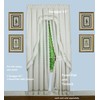 Today's Curtain, Hellina Tapework Panel Pair 84", White, 4-Piece-Set, 80"