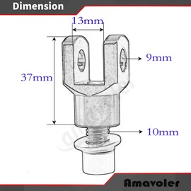 amavoler Motorcycle Foot Pegs Mount Supports Footrest Mounting Clevis Hardware Kit for Softail FXST Low Rider Sport Glide Dyna FXR FX(black)