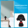 Veemoon Figurines Bobbleheads Poodle Cute Car Fortune Cartoon Black Shaking