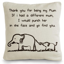 SC Products Presents for Mum Cushion Cover | 45x45cm Linen Mothers Day Cushion Cover | Funny Gifts for Mothers day from Son Daughter | Birthday Gifts for Mum Pillow Case | Mamma Gift for Mother's Day