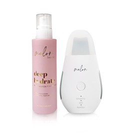 Melon Beauty - Skin Scrubber Peeling Ultrasnico de Depuracin Facial Exfoliante. Incluye Gratis Crema Hidratante de Niacinamida. Puntos Negros y Piel  