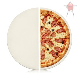 19.8'' Half-Moon Ceramic Heat Deflector Plates for Kamado Joe Accessories