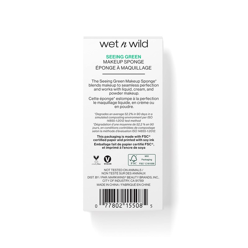 wet n wild Seeing Green Makeup Sponge, Beauty Blender for