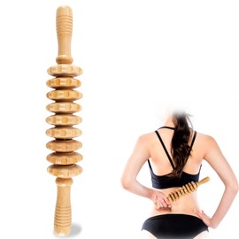 KintKita Wood Therapy Massage Tools,Wooden Massager Stick Roller Lymphatic Drainage Tool,Maderoterapia Kit Self Massage Roller Tool for Cellulite Reduction,Muscle Tension and Body Shaping,Contouring