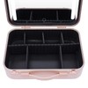 Dodoam Cosmetics Storage Case Makeup Organizer Tabletop Suitcases W/LED Lights+Mirror