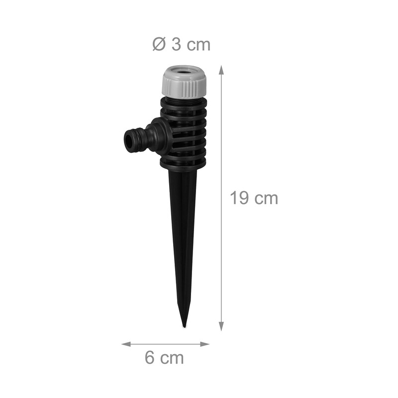 Relaxdays Set of 2 Garden Sprinklers with Ground Spike, 6