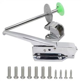 Xiozugibi Walk in Cooler Door Handle Complete Latch Kit with Freezer Door Handle and Cooler Door Radial Latch Offset 1/8 inch to 1/4 inch Flush 5.9 Inch Solid Metal Interior Release Handle
