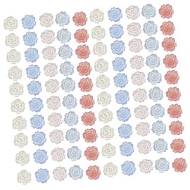 Ipetboom Floral Nail Charms Set 200pcs Resin Nail Art Charms Mini Flowers for Crafts