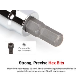TEKTON 3/8 Inch Drive x 1/8 Inch Hex Bit Socket | SHB12200