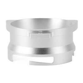 Dosing Funnel Aluminium Alloy Splash Proof Rotatable Coffee Dosing Ring for 54mm Portafilter Silver