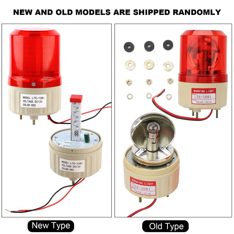 DC 12V Flash Rotary Warning Light Alarm Lamp Factory Construction