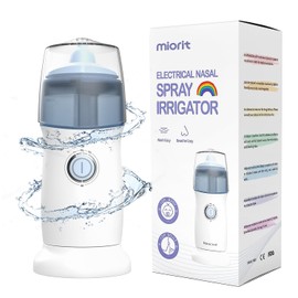 MIORIT Nasal Irrigator with Gental Spray - Ultra Fine Mist - Irrigation for Sinus Relief - Nose Cleaner Aspirator System - Waterproof