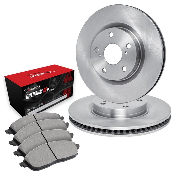 R1 Concepts Front Brakes and Rotors Kit |Front Brake Pads|
