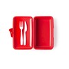 Excelsa Popeye Olivia Lunch Box with Cutlery, Red, 23 x