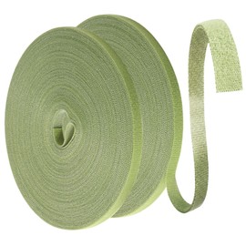 Yoosso 50 m Plant Ties, 10 mm Velcro Plant Ties Velcro Tape Trellis Plant Ties Resealable Weather-Resistant for Plants (25 m Roll)