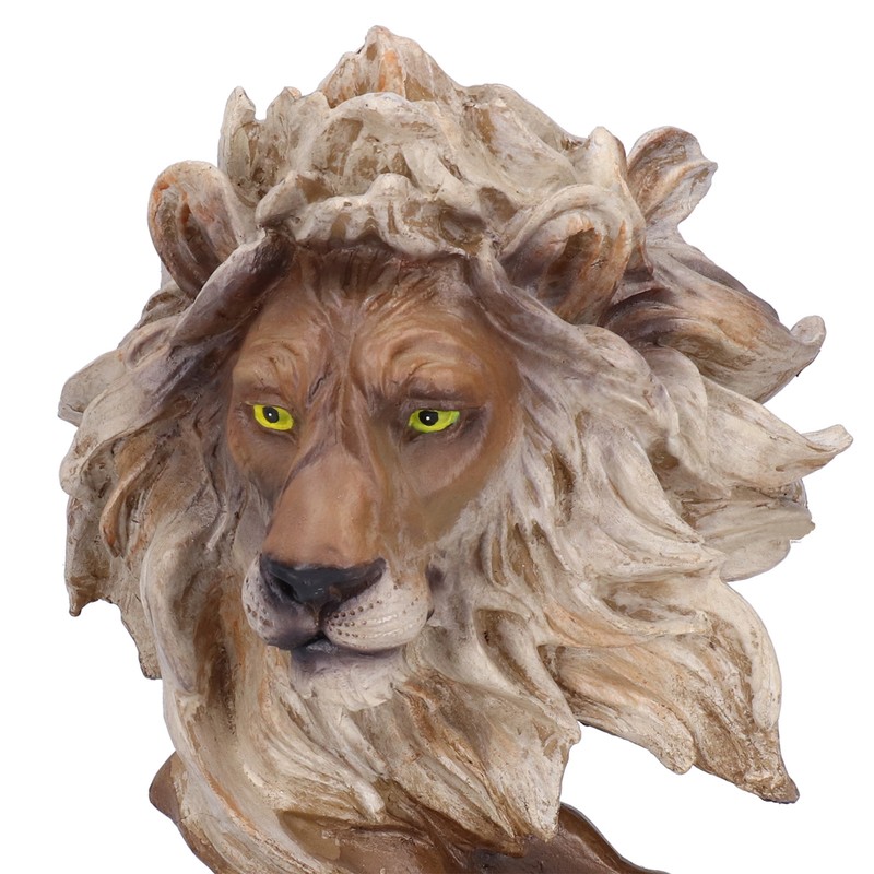 Resin Craftwork Craft Animal Sculptures Decorative Ornament Home Office DecorationLion